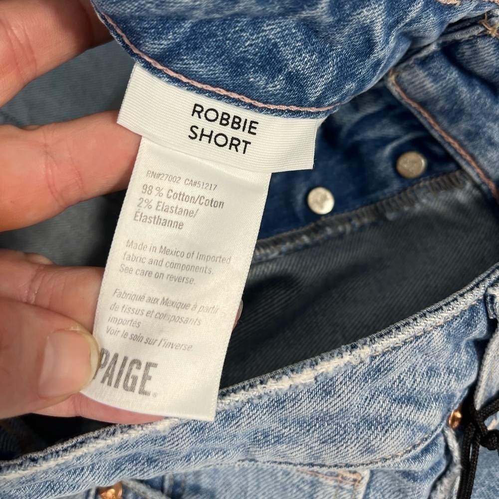 NWT PAIGE Robbie High Rise Slim Bermuda Short - Picture 7 of 13